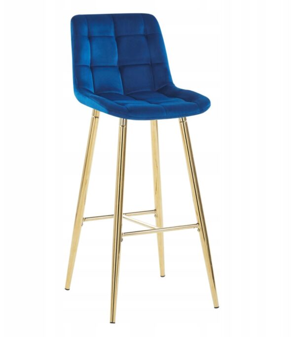 Hoker H2-FX velvet niebieski (stelaż złoty)