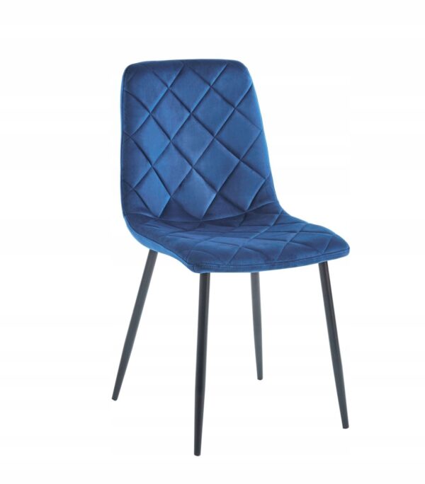 Krzesło K6-FX velvet niebieskie